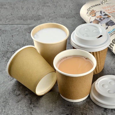 Изготовленная на заказ печатая кофейная чашка устранимых бумажных стаканчиков логотипа одностеночная бумажная с пластиковыми крышками